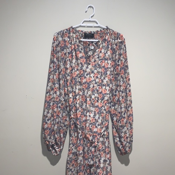 🆕 Minkpink “Arve” Floral Balloon Sleeved Dress - Women’s Size XL - Picture 3 of 14